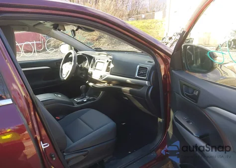 2018 Toyota Highlander Le from USA, damaged, VIN 5TDBZRFH0JS881877